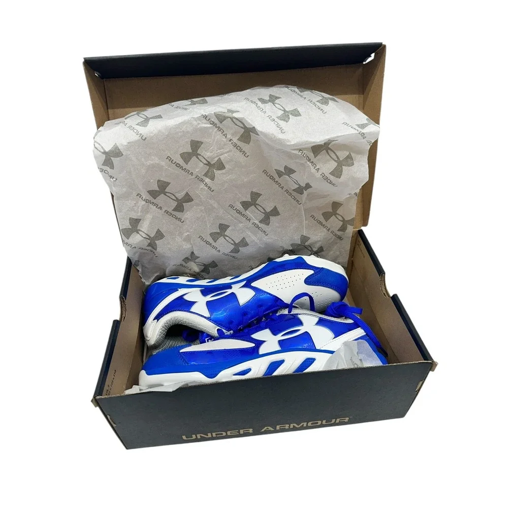 Under Armor Spine Glide St Cleats 7.5‎ Blue And White